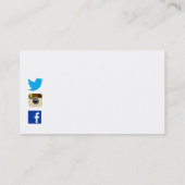 Sjabloon voor visitekaartjes met pictogrammen voor (Achterkant)