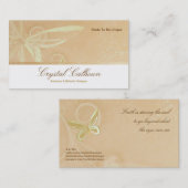 Sjabloon voor visitekaartjes - Mooie vlinder (Voorkant / Achterkant)