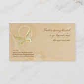 Sjabloon voor visitekaartjes - Mooie vlinder (Achterkant)