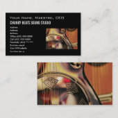 Sjabloon voor visitekaartjes, muziekindustrie visitekaartje (Voorkant / Achterkant)