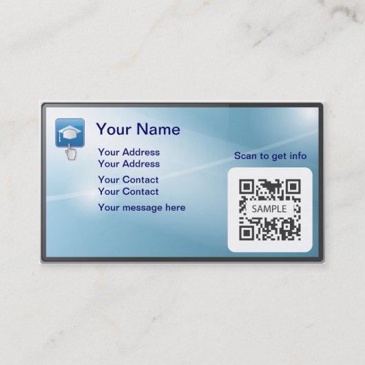 Sjabloon voor visitekaartjes online graden (Voorkant)