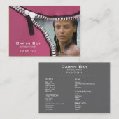 Sjabloon voor visitekaartjes ophalen (acteur head  (Voorkant / Achterkant)