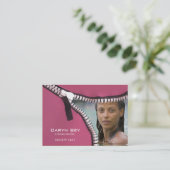 Sjabloon voor visitekaartjes ophalen (acteur head  (Staand voorkant)