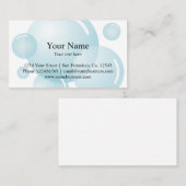 Sjabloon voor visitekaartjes opschonen | Zeepbelle (Voorkant / Achterkant)