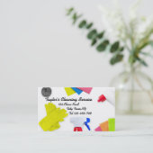 Sjabloon voor visitekaartjes reinigen (Staand voorkant)