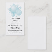 Sjabloon voor visitekaartjes reinigen | Verticaal (Voorkant / Achterkant)