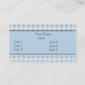 Sjabloon voor visitekaartjes retro (Achterkant)