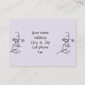 Sjabloon voor visitekaartjes retro (Achterkant)