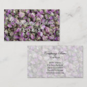 Sjabloon voor visitekaartjes van bloemist | bloeme (Voorkant / Achterkant)