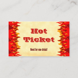 Sjabloon voor visitekaartjes van Event Hot Ticket 