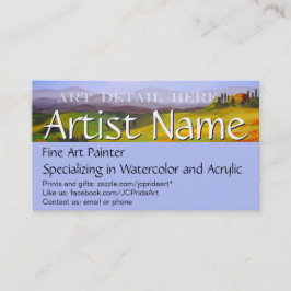 Sjabloon voor visitekaartjes van Fine Art Painter 