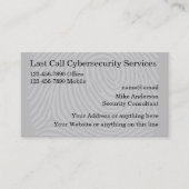 Sjabloon voor visitekaartjes voor cyberbeveiliging (Voorkant)