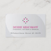 Sjabloon voor visitekaartjes voor financieel advis (Achterkant)