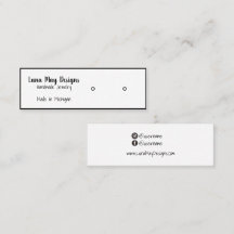 Sjabloon voor visitekaartjes voor juwelen