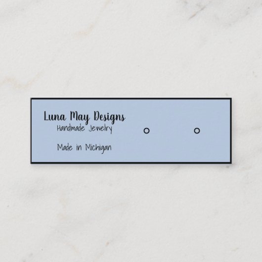 Sjabloon voor visitekaartjes voor juwelen (Voorkant)