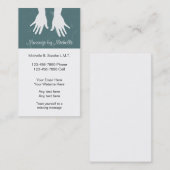 Sjabloon voor visitekaartjes voor massage (Voorkant / Achterkant)