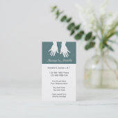 Sjabloon voor visitekaartjes voor massage (Staand voorkant)