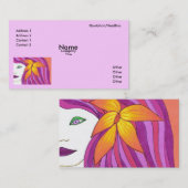 Sjabloon voor visitekaartjes voor meisjes (Voorkant / Achterkant)