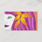 Sjabloon voor visitekaartjes voor meisjes (Achterkant)