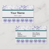 Sjabloon voor visitekaartjes voor ontwerper (Voorkant / Achterkant)