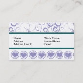 Sjabloon voor visitekaartjes voor ontwerper (Achterkant)