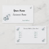 Sjabloon voor visitekaartjes voor ontwerper (Voorkant / Achterkant)