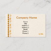 Sjabloon voor visitekaartjes voor ontwerper (Achterkant)