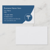 Sjabloon voor visitekaartjes voor thema medische g (Voorkant / Achterkant)