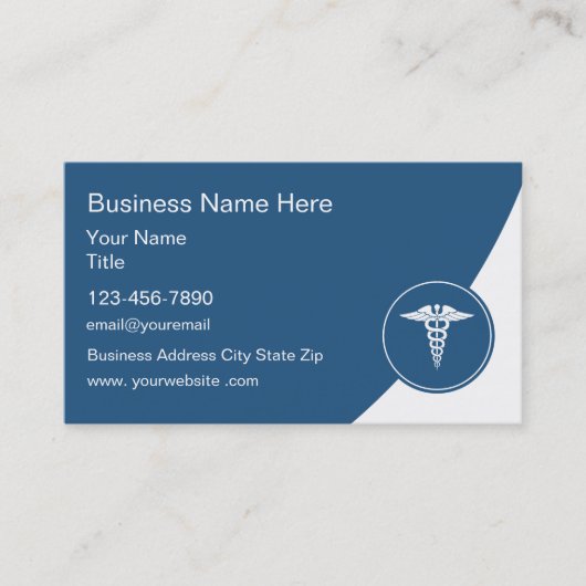 Sjabloon voor visitekaartjes voor thema medische g (Voorkant)