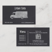 Sjabloon voor visitekaartjes voor Truck Chalkboard (Voorkant / Achterkant)