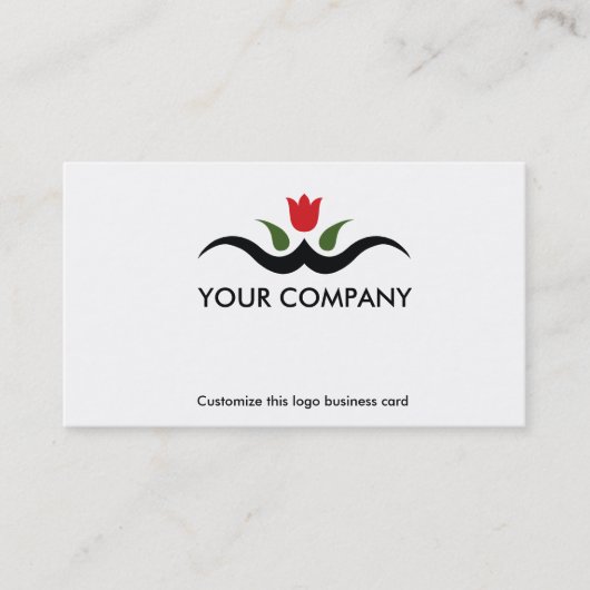 Sjabloon voor visitekaartjes voor ventilator Logo (Voorkant)