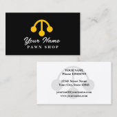 Sjabloon voor visitekaartjes voor winkelsymbool (Voorkant / Achterkant)