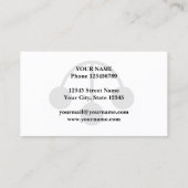 Sjabloon voor visitekaartjes voor winkelsymbool (Achterkant)