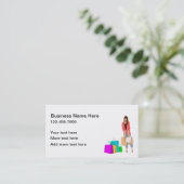 Sjabloon voor visitekaartjes voor winkelthema (Staand voorkant)