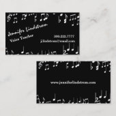 Sjabloon voor VOICE-TEACHER Visitekaartje (Voorkant / Achterkant)