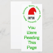 Sjabloon voor vrolijk kerstBladwijzer (Voorkant / Achterkant)