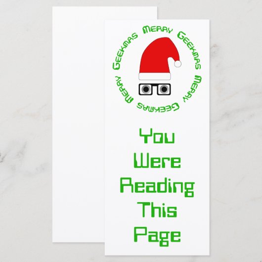 Sjabloon voor vrolijk kerstBladwijzer (Voorkant / Achterkant)