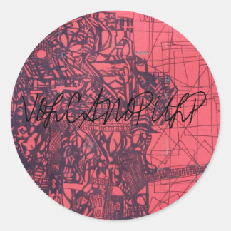 Sjabloon voor vulteken ronde sticker