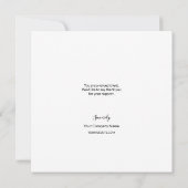 Sjabloon voor waardering van zakelijke logo voor k (Achterkant)