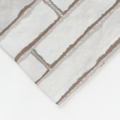 Sjabloon voor wandstenen fleece deken (Hoek)