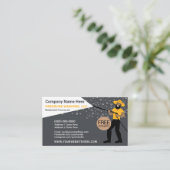 Sjabloon voor wassen en reinigen druk visitekaartje (Staand voorkant)