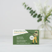 Sjabloon voor wassen en reinigen druk visitekaartje (Staand voorkant)