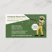 Sjabloon voor wassen en reinigen druk visitekaartje (Voorkant)