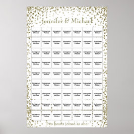 Sjabloon voor weddenschappen/Jubilea fotocollage Poster