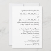 Sjabloon VOOR WEDINGINVITATIE Kaart (Voorkant)