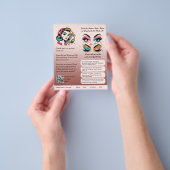 ⭐️Sjabloon voor wenkbrauwvorm Flyer Blush Stof Roz (Hand)