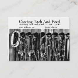 Sjabloon voor westerne paardenrackkaart visitekaartje