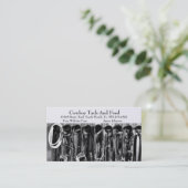 Sjabloon voor westerne paardenrackkaart visitekaartje (Staand voorkant)