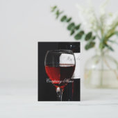 Sjabloon voor wijnflessen visitekaartje (Staand voorkant)