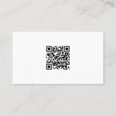 Sjabloon voor witte QR-code voor sociale media met Visitekaartje (Achterkant)
